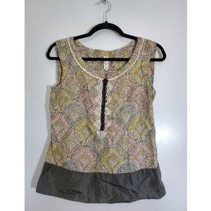 Anthropologie Floreat Silk Blouse